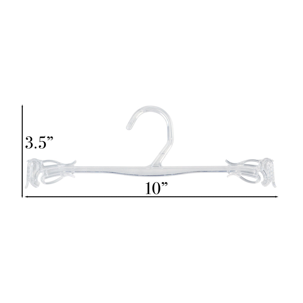 Cintres en plastique transparent de 10 po pour soutiens-gorge et culottes, nouveau design élégant 5