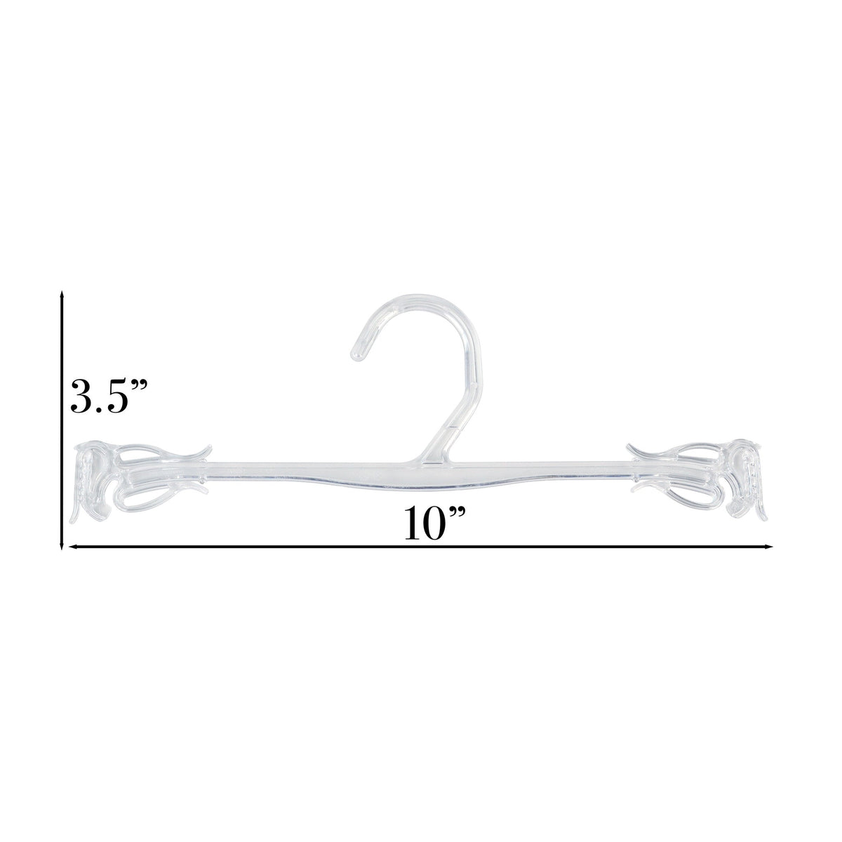 Cintres en plastique transparent de 10 po pour soutiens-gorge et culottes, nouveau design élégant 5